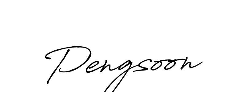 Also we have Pengsoon name is the best signature style. Create professional handwritten signature collection using Antro_Vectra_Bolder autograph style. Pengsoon signature style 7 images and pictures png