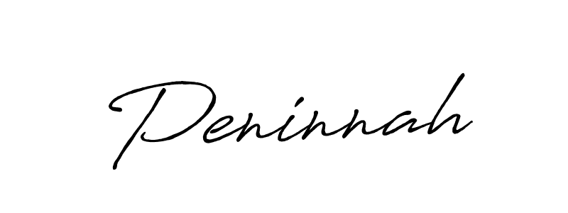 Make a beautiful signature design for name Peninnah. With this signature (Antro_Vectra_Bolder) style, you can create a handwritten signature for free. Peninnah signature style 7 images and pictures png