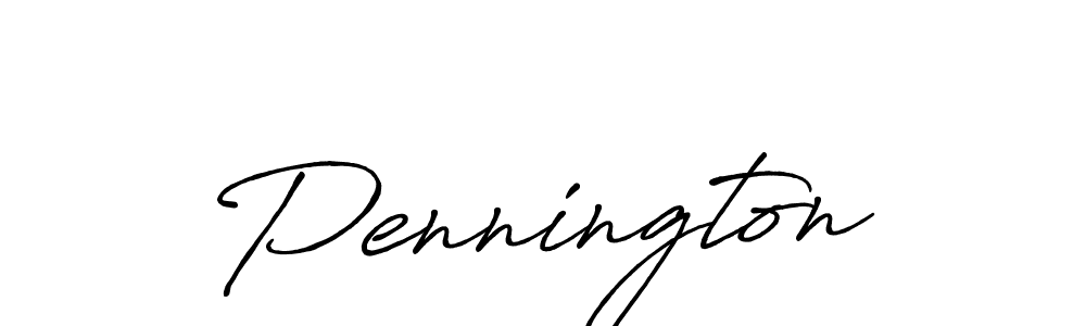 Use a signature maker to create a handwritten signature online. With this signature software, you can design (Antro_Vectra_Bolder) your own signature for name Pennington. Pennington signature style 7 images and pictures png