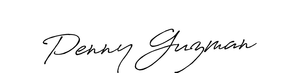 Create a beautiful signature design for name Penny Guzman. With this signature (Antro_Vectra_Bolder) fonts, you can make a handwritten signature for free. Penny Guzman signature style 7 images and pictures png