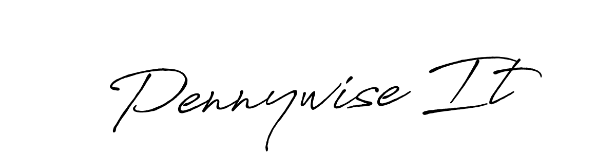 Create a beautiful signature design for name Pennywise It. With this signature (Antro_Vectra_Bolder) fonts, you can make a handwritten signature for free. Pennywise It signature style 7 images and pictures png
