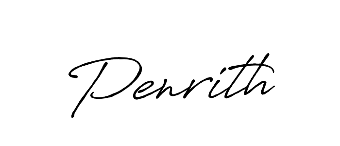 Use a signature maker to create a handwritten signature online. With this signature software, you can design (Antro_Vectra_Bolder) your own signature for name Penrith. Penrith signature style 7 images and pictures png