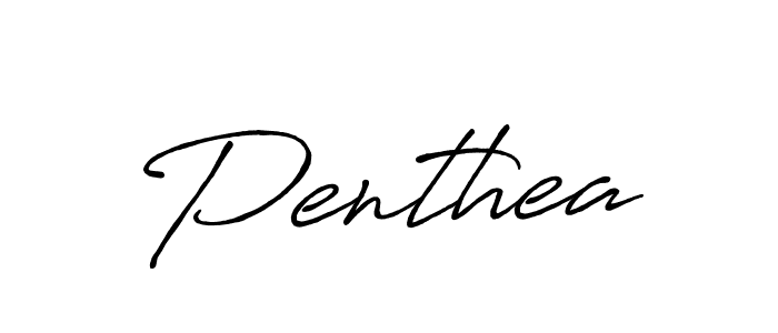 Use a signature maker to create a handwritten signature online. With this signature software, you can design (Antro_Vectra_Bolder) your own signature for name Penthea. Penthea signature style 7 images and pictures png
