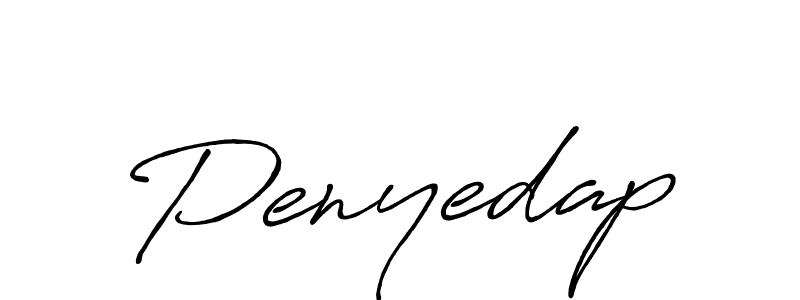 Create a beautiful signature design for name Penyedap. With this signature (Antro_Vectra_Bolder) fonts, you can make a handwritten signature for free. Penyedap signature style 7 images and pictures png