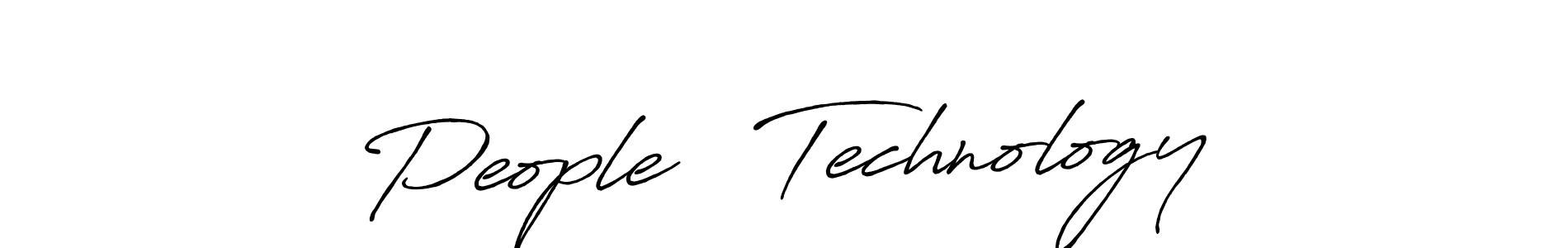 Also we have People   Technology name is the best signature style. Create professional handwritten signature collection using Antro_Vectra_Bolder autograph style. People   Technology signature style 7 images and pictures png