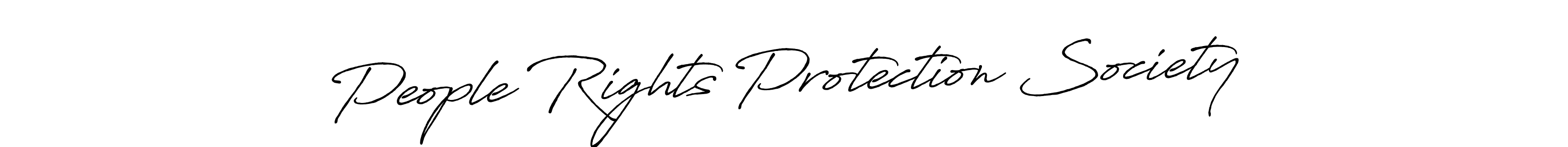 How to make People Rights Protection Society name signature. Use Antro_Vectra_Bolder style for creating short signs online. This is the latest handwritten sign. People Rights Protection Society signature style 7 images and pictures png