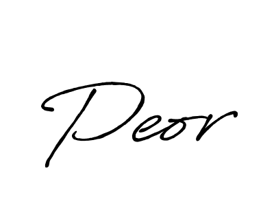 Design your own signature with our free online signature maker. With this signature software, you can create a handwritten (Antro_Vectra_Bolder) signature for name Peor. Peor signature style 7 images and pictures png