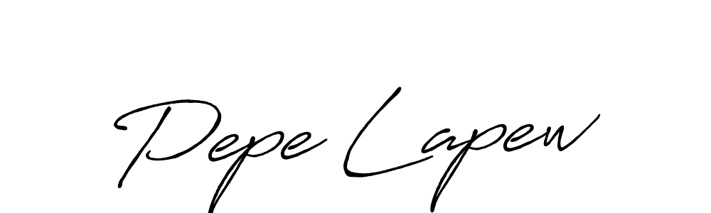 Pepe Lapew stylish signature style. Best Handwritten Sign (Antro_Vectra_Bolder) for my name. Handwritten Signature Collection Ideas for my name Pepe Lapew. Pepe Lapew signature style 7 images and pictures png