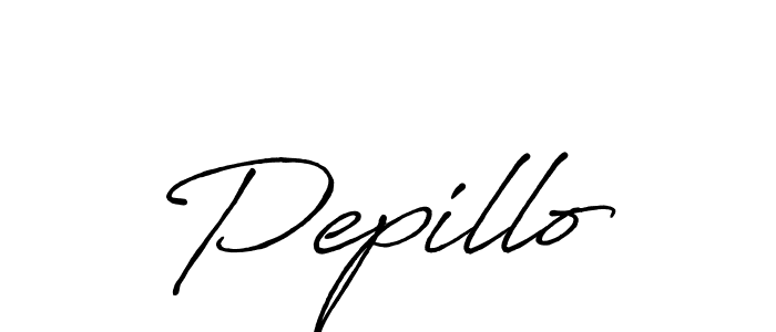 The best way (Antro_Vectra_Bolder) to make a short signature is to pick only two or three words in your name. The name Pepillo include a total of six letters. For converting this name. Pepillo signature style 7 images and pictures png