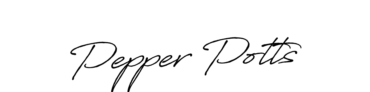Design your own signature with our free online signature maker. With this signature software, you can create a handwritten (Antro_Vectra_Bolder) signature for name Pepper Potts. Pepper Potts signature style 7 images and pictures png