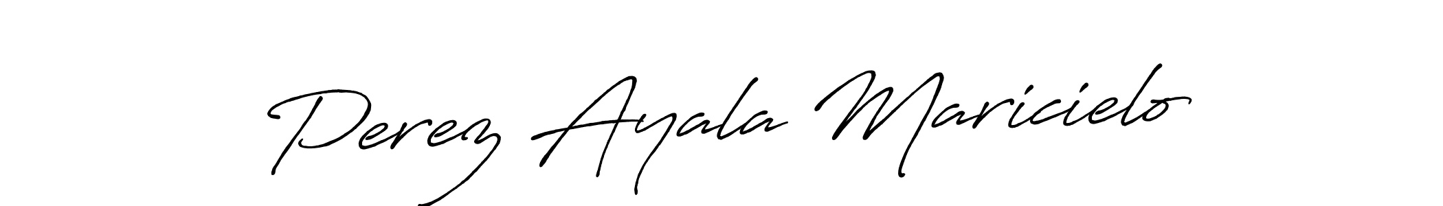 How to make Perez Ayala Maricielo name signature. Use Antro_Vectra_Bolder style for creating short signs online. This is the latest handwritten sign. Perez Ayala Maricielo signature style 7 images and pictures png