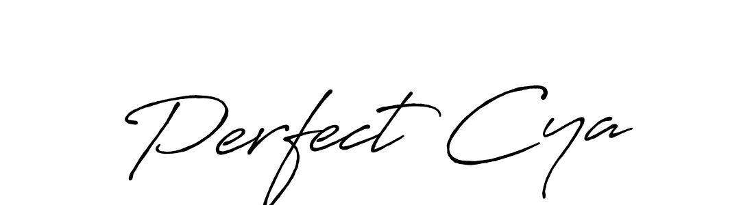 Make a beautiful signature design for name Perfect Cya. With this signature (Antro_Vectra_Bolder) style, you can create a handwritten signature for free. Perfect Cya signature style 7 images and pictures png