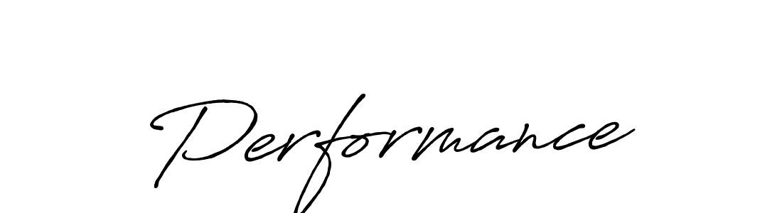 Make a beautiful signature design for name Performance. With this signature (Antro_Vectra_Bolder) style, you can create a handwritten signature for free. Performance signature style 7 images and pictures png