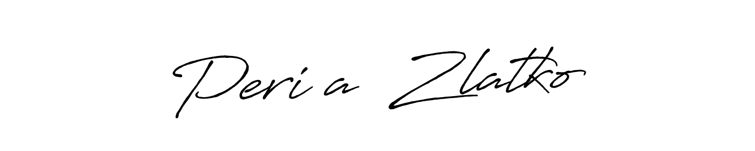 Use a signature maker to create a handwritten signature online. With this signature software, you can design (Antro_Vectra_Bolder) your own signature for name Periša  Zlatko. Periša  Zlatko signature style 7 images and pictures png