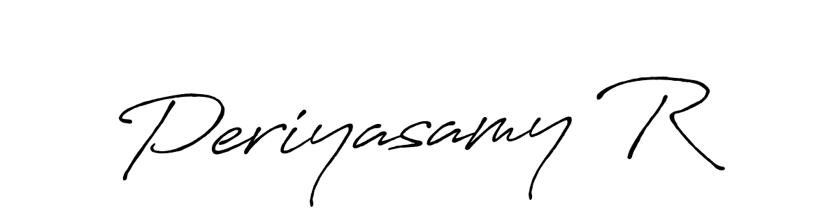 Create a beautiful signature design for name Periyasamy R. With this signature (Antro_Vectra_Bolder) fonts, you can make a handwritten signature for free. Periyasamy R signature style 7 images and pictures png