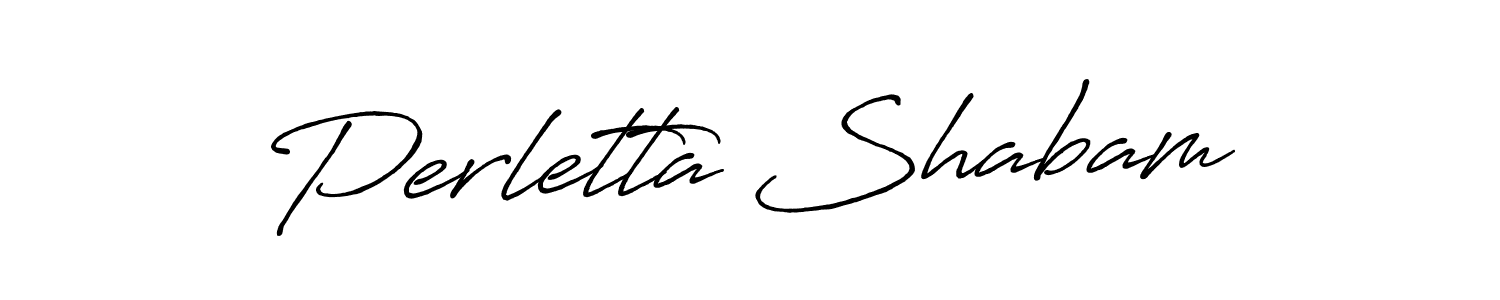 Perletta Shabam stylish signature style. Best Handwritten Sign (Antro_Vectra_Bolder) for my name. Handwritten Signature Collection Ideas for my name Perletta Shabam. Perletta Shabam signature style 7 images and pictures png