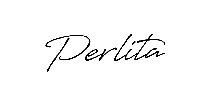 How to make Perlita name signature. Use Antro_Vectra_Bolder style for creating short signs online. This is the latest handwritten sign. Perlita signature style 7 images and pictures png