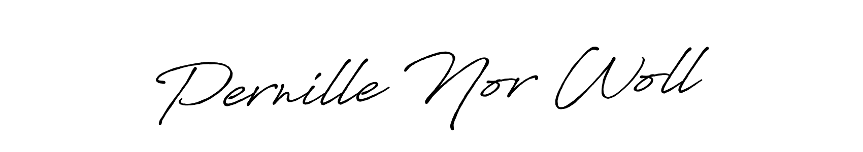 Make a beautiful signature design for name Pernille Nor Woll. Use this online signature maker to create a handwritten signature for free. Pernille Nor Woll signature style 7 images and pictures png