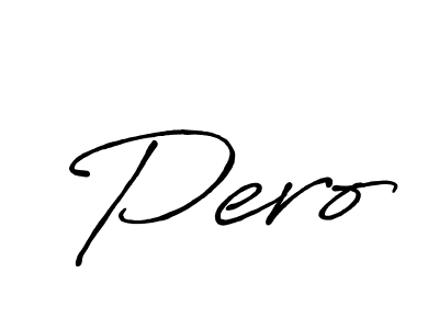 You should practise on your own different ways (Antro_Vectra_Bolder) to write your name (Pero) in signature. don't let someone else do it for you. Pero signature style 7 images and pictures png