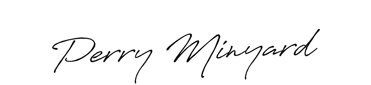 if you are searching for the best signature style for your name Perry Minyard. so please give up your signature search. here we have designed multiple signature styles  using Antro_Vectra_Bolder. Perry Minyard signature style 7 images and pictures png