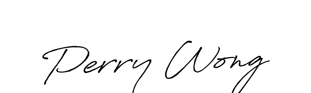 Create a beautiful signature design for name Perry Wong. With this signature (Antro_Vectra_Bolder) fonts, you can make a handwritten signature for free. Perry Wong signature style 7 images and pictures png