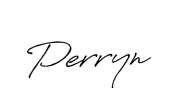 Use a signature maker to create a handwritten signature online. With this signature software, you can design (Antro_Vectra_Bolder) your own signature for name Perryn. Perryn signature style 7 images and pictures png