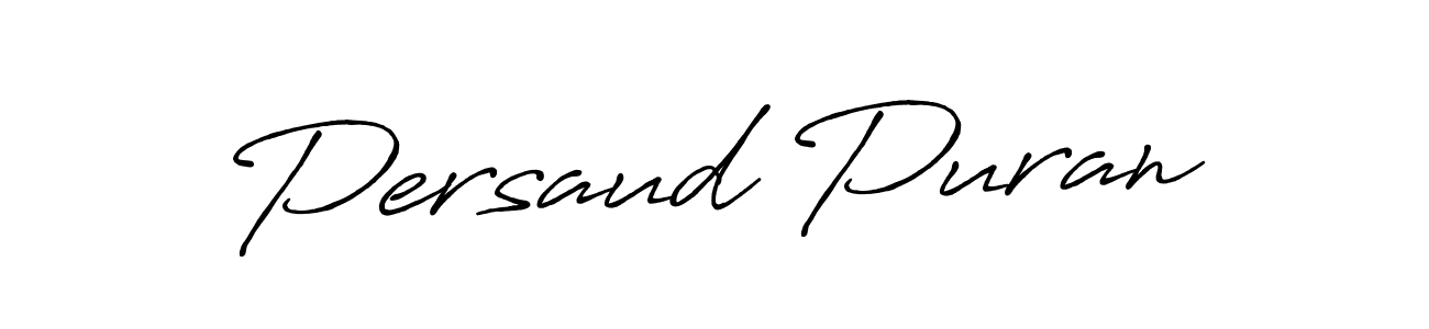 Also we have Persaud Puran name is the best signature style. Create professional handwritten signature collection using Antro_Vectra_Bolder autograph style. Persaud Puran signature style 7 images and pictures png