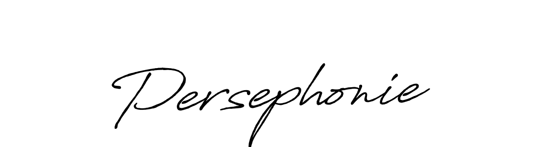 Use a signature maker to create a handwritten signature online. With this signature software, you can design (Antro_Vectra_Bolder) your own signature for name Persephonie. Persephonie signature style 7 images and pictures png