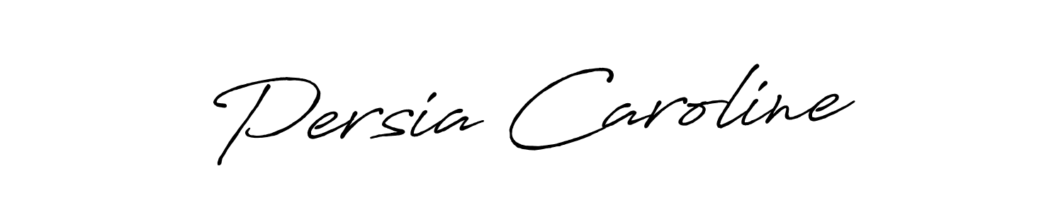 Use a signature maker to create a handwritten signature online. With this signature software, you can design (Antro_Vectra_Bolder) your own signature for name Persia Caroline. Persia Caroline signature style 7 images and pictures png