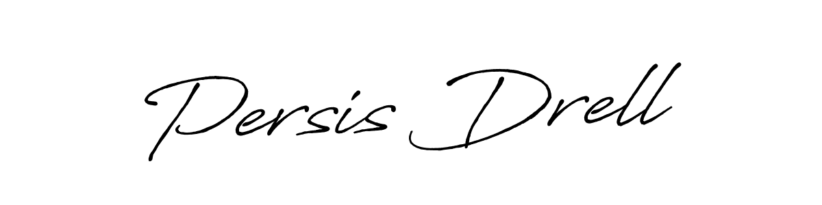Similarly Antro_Vectra_Bolder is the best handwritten signature design. Signature creator online .You can use it as an online autograph creator for name Persis Drell. Persis Drell signature style 7 images and pictures png