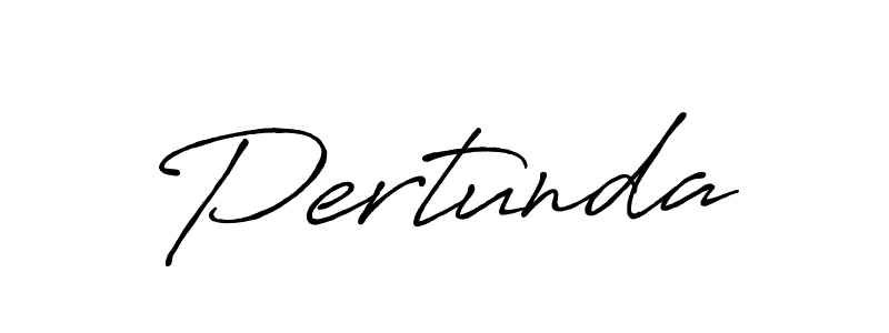 Make a short Pertunda signature style. Manage your documents anywhere anytime using Antro_Vectra_Bolder. Create and add eSignatures, submit forms, share and send files easily. Pertunda signature style 7 images and pictures png