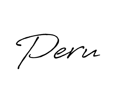 Make a beautiful signature design for name Peru. With this signature (Antro_Vectra_Bolder) style, you can create a handwritten signature for free. Peru signature style 7 images and pictures png