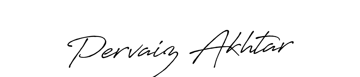 Pervaiz Akhtar stylish signature style. Best Handwritten Sign (Antro_Vectra_Bolder) for my name. Handwritten Signature Collection Ideas for my name Pervaiz Akhtar. Pervaiz Akhtar signature style 7 images and pictures png