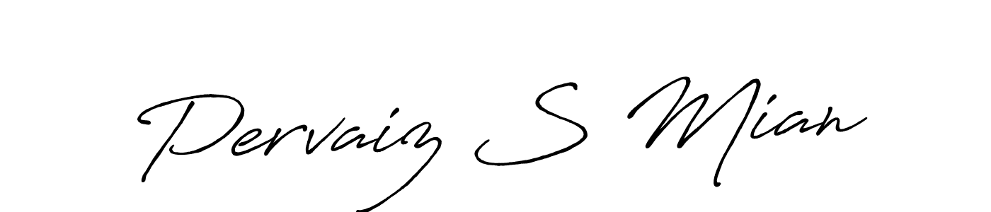 How to make Pervaiz S Mian signature? Antro_Vectra_Bolder is a professional autograph style. Create handwritten signature for Pervaiz S Mian name. Pervaiz S Mian signature style 7 images and pictures png