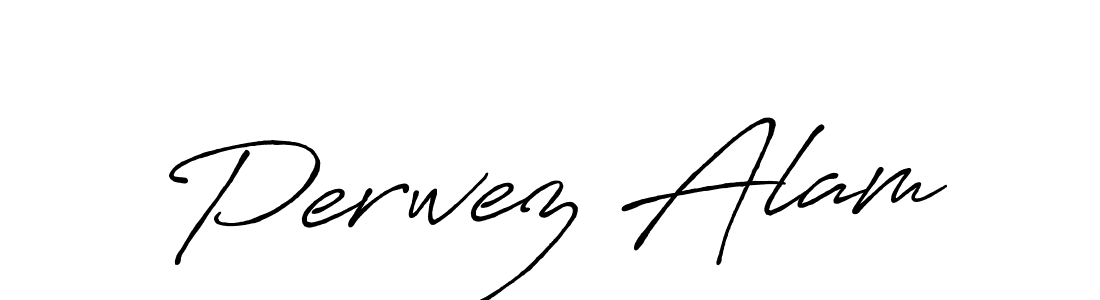 The best way (Antro_Vectra_Bolder) to make a short signature is to pick only two or three words in your name. The name Perwez Alam include a total of six letters. For converting this name. Perwez Alam signature style 7 images and pictures png