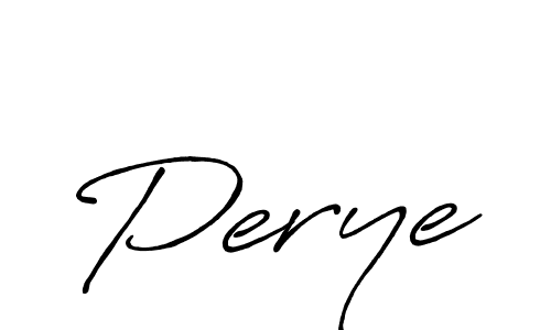 How to make Perye name signature. Use Antro_Vectra_Bolder style for creating short signs online. This is the latest handwritten sign. Perye signature style 7 images and pictures png