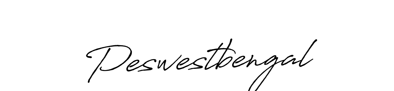 How to make Peswestbengal name signature. Use Antro_Vectra_Bolder style for creating short signs online. This is the latest handwritten sign. Peswestbengal signature style 7 images and pictures png