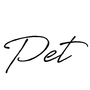 You should practise on your own different ways (Antro_Vectra_Bolder) to write your name (Pet) in signature. don't let someone else do it for you. Pet signature style 7 images and pictures png