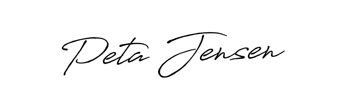 if you are searching for the best signature style for your name Peta Jensen. so please give up your signature search. here we have designed multiple signature styles  using Antro_Vectra_Bolder. Peta Jensen signature style 7 images and pictures png