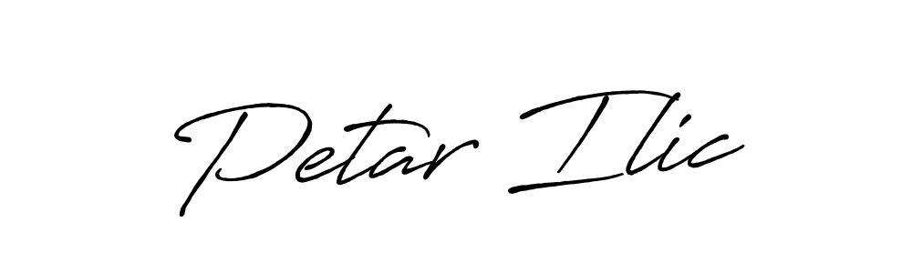 Design your own signature with our free online signature maker. With this signature software, you can create a handwritten (Antro_Vectra_Bolder) signature for name Petar Ilic. Petar Ilic signature style 7 images and pictures png