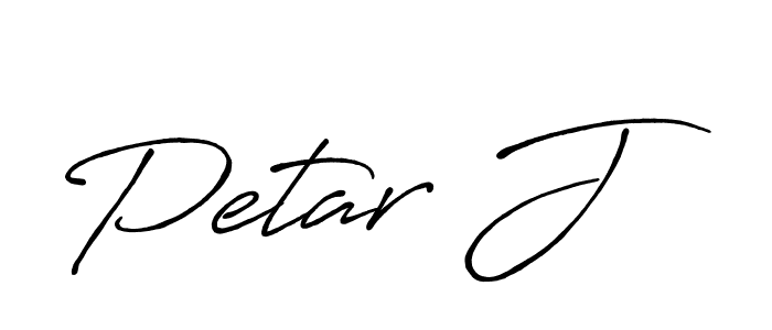 Also we have Petar J name is the best signature style. Create professional handwritten signature collection using Antro_Vectra_Bolder autograph style. Petar J signature style 7 images and pictures png