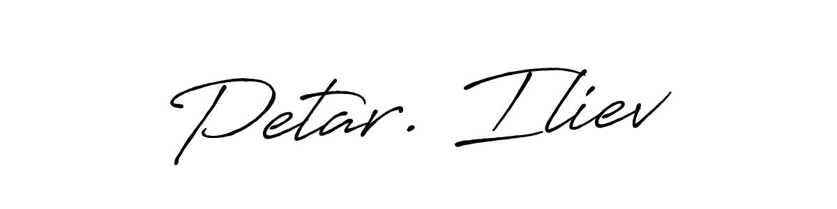 Petar. Iliev stylish signature style. Best Handwritten Sign (Antro_Vectra_Bolder) for my name. Handwritten Signature Collection Ideas for my name Petar. Iliev. Petar. Iliev signature style 7 images and pictures png