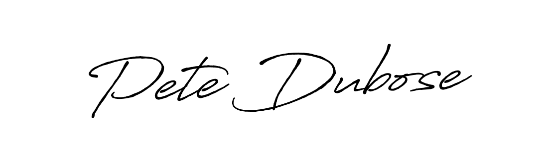 Make a beautiful signature design for name Pete Dubose. Use this online signature maker to create a handwritten signature for free. Pete Dubose signature style 7 images and pictures png