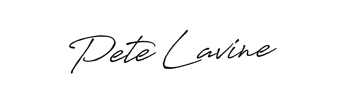 Make a beautiful signature design for name Pete Lavine. Use this online signature maker to create a handwritten signature for free. Pete Lavine signature style 7 images and pictures png