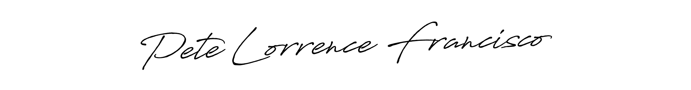 You can use this online signature creator to create a handwritten signature for the name Pete Lorrence Francisco. This is the best online autograph maker. Pete Lorrence Francisco signature style 7 images and pictures png