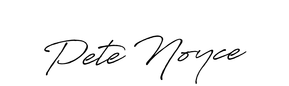 Create a beautiful signature design for name Pete Noyce. With this signature (Antro_Vectra_Bolder) fonts, you can make a handwritten signature for free. Pete Noyce signature style 7 images and pictures png