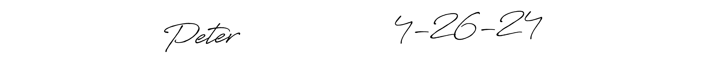 Also You can easily find your signature by using the search form. We will create Peter                  4-26-24 name handwritten signature images for you free of cost using Antro_Vectra_Bolder sign style. Peter                  4-26-24 signature style 7 images and pictures png