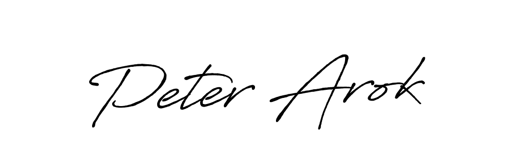 Create a beautiful signature design for name Peter Arok. With this signature (Antro_Vectra_Bolder) fonts, you can make a handwritten signature for free. Peter Arok signature style 7 images and pictures png