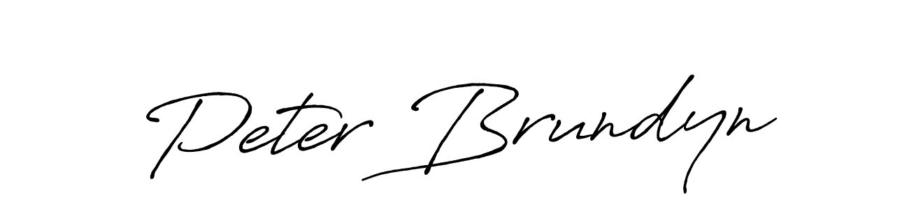 How to make Peter Brundyn name signature. Use Antro_Vectra_Bolder style for creating short signs online. This is the latest handwritten sign. Peter Brundyn signature style 7 images and pictures png