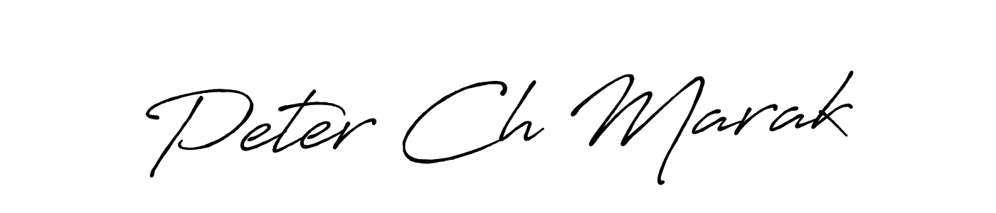 Create a beautiful signature design for name Peter Ch Marak. With this signature (Antro_Vectra_Bolder) fonts, you can make a handwritten signature for free. Peter Ch Marak signature style 7 images and pictures png